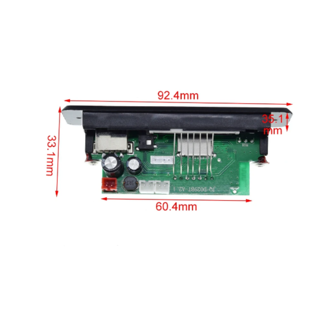 Modulo Bluetooth 5.0 Mp3, Sd, Usb Fm Control Remoto 2x6w